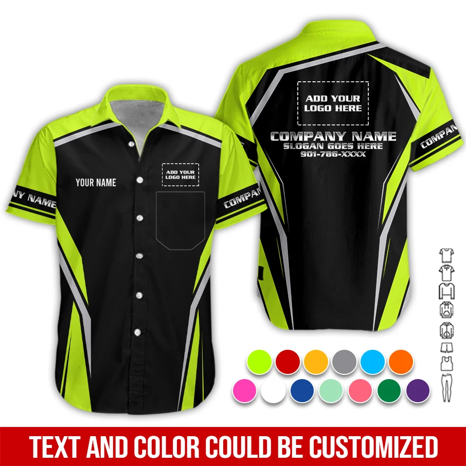 Personalized Name And Color Electrical Uniform All Over Printed Clothes PM243