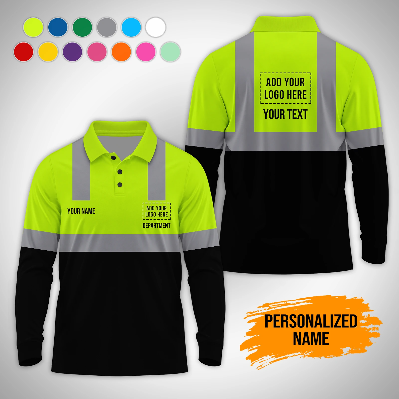 Personalized Name Workwear 3D All Over Printed Clothes PM248