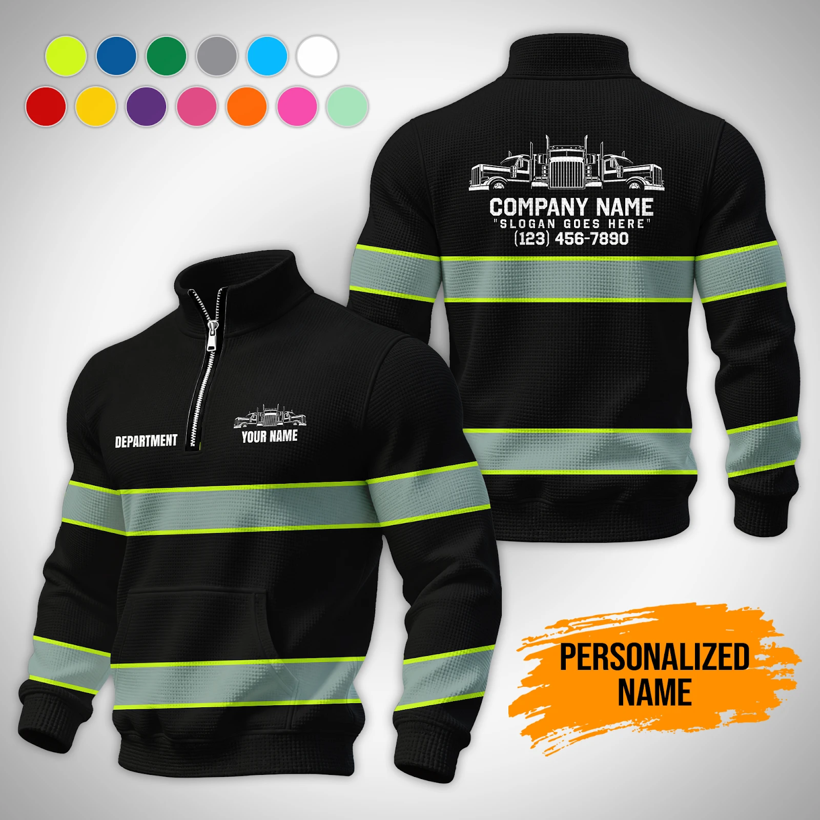 Personalized Name And Color Truck Uniform All Over Printed Clothes PM254