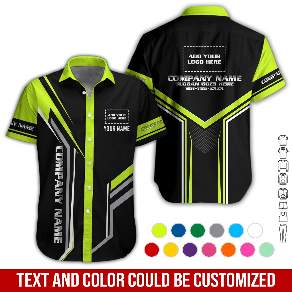 Personalized Name And Color Electrical Uniform All Over Printed Clothes GL873