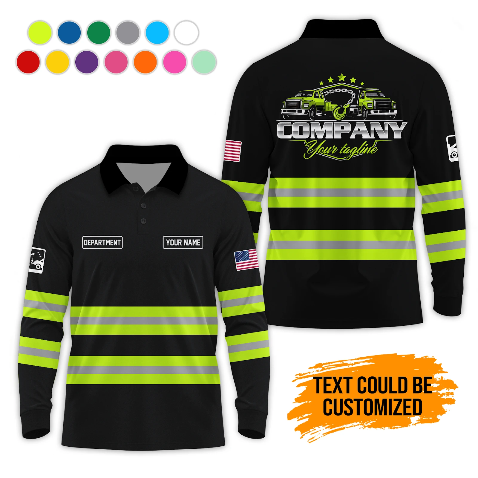 Personalized Name Tow Truck 3D All Over Printed Clothes PL215