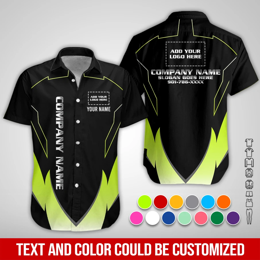 Personalized Name And Color Electrical Uniform All Over Printed Clothes PM279