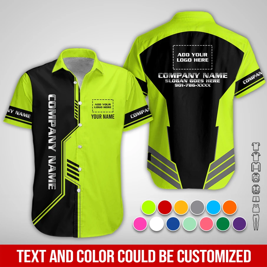 Personalized Name And Color Electrical Uniform All Over Printed Clothes PM289