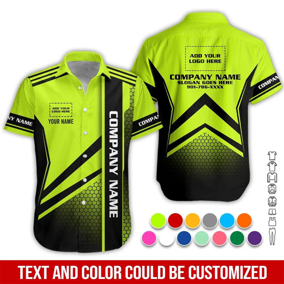 Personalized Name And Color Electrical Uniform All Over Printed Clothes PM293