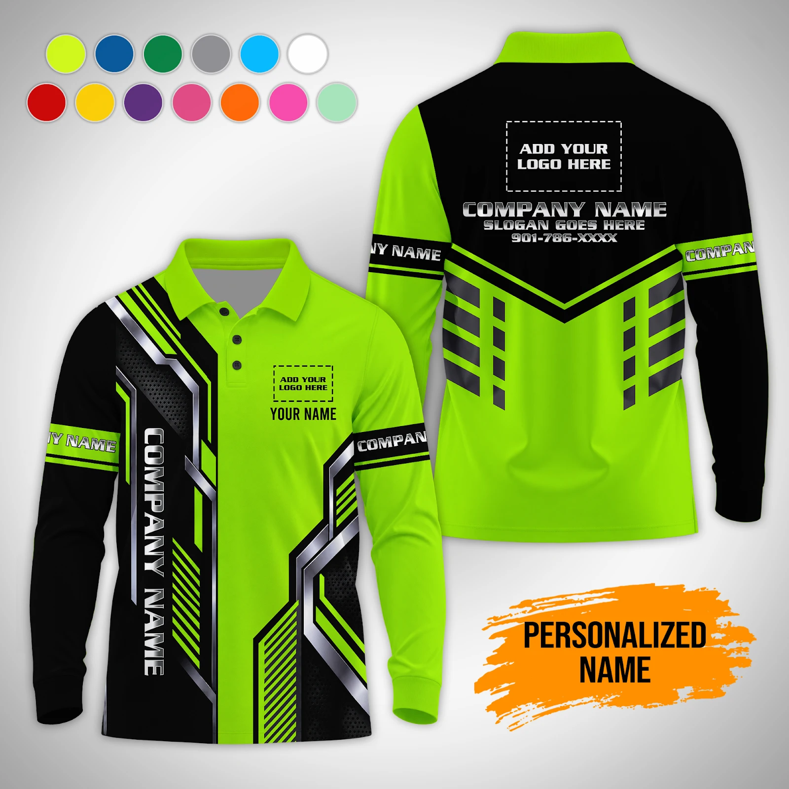 Personalized Name Custom Work Shirt for Mechanics, Electricians & HVAC 3D Waffle Sweatshirts PM294