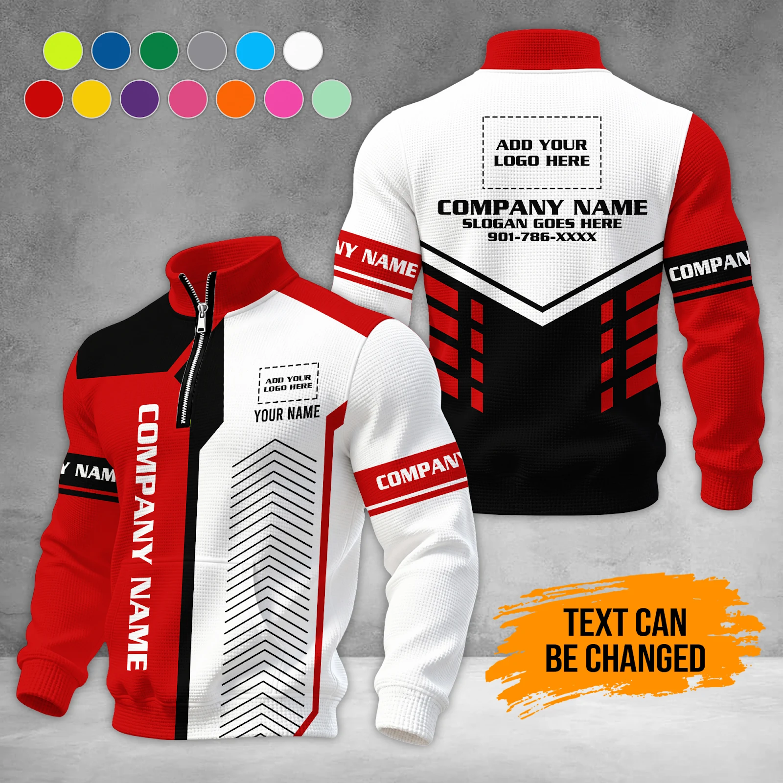 Personalized Name Custom Work Shirt for Mechanics, Electricians & HVAC 3D Waffle Sweatshirts PL239