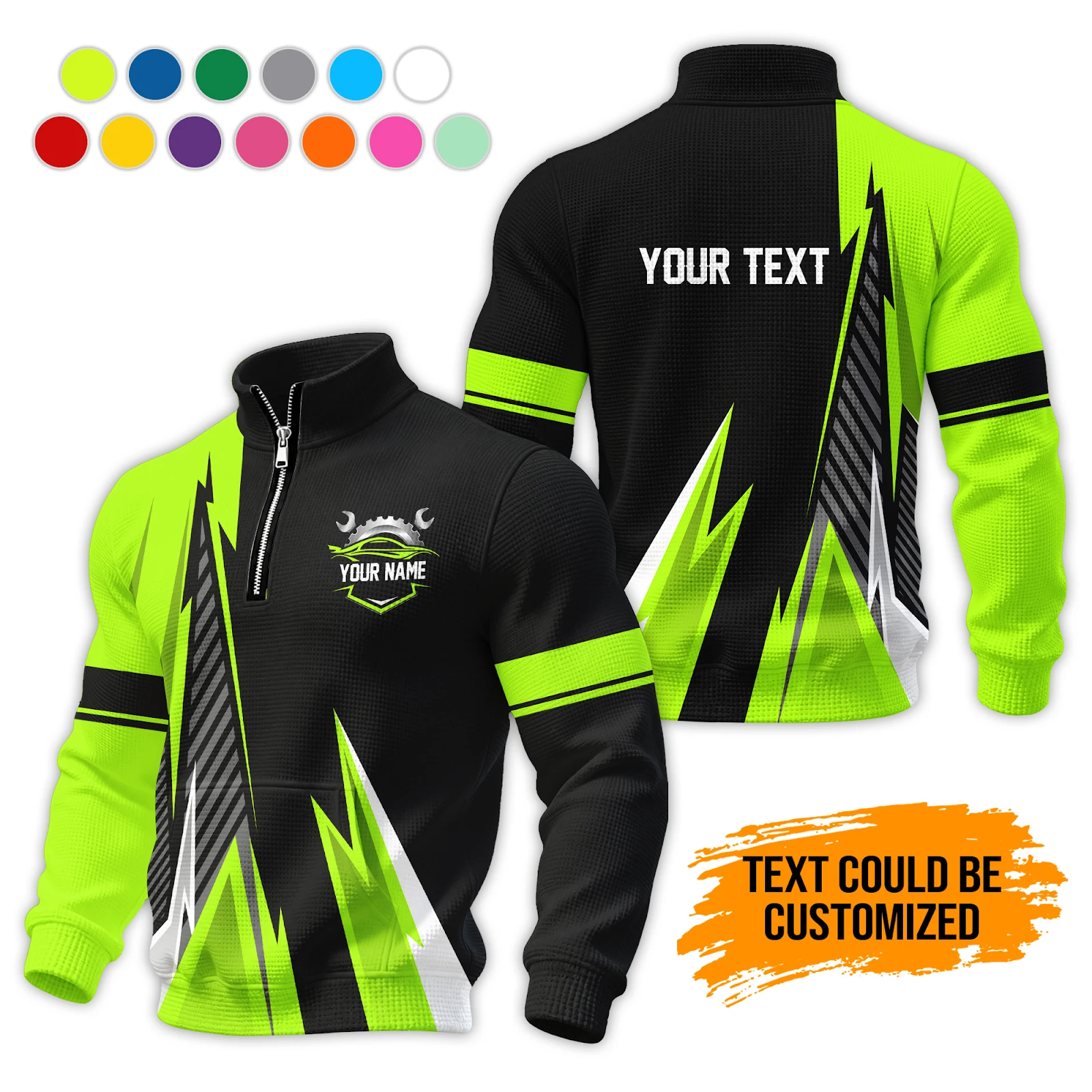 Personalized Name Custom Work Shirt for Mechanics, Electricians & HVAC Polo Sleeve Shirt PL284