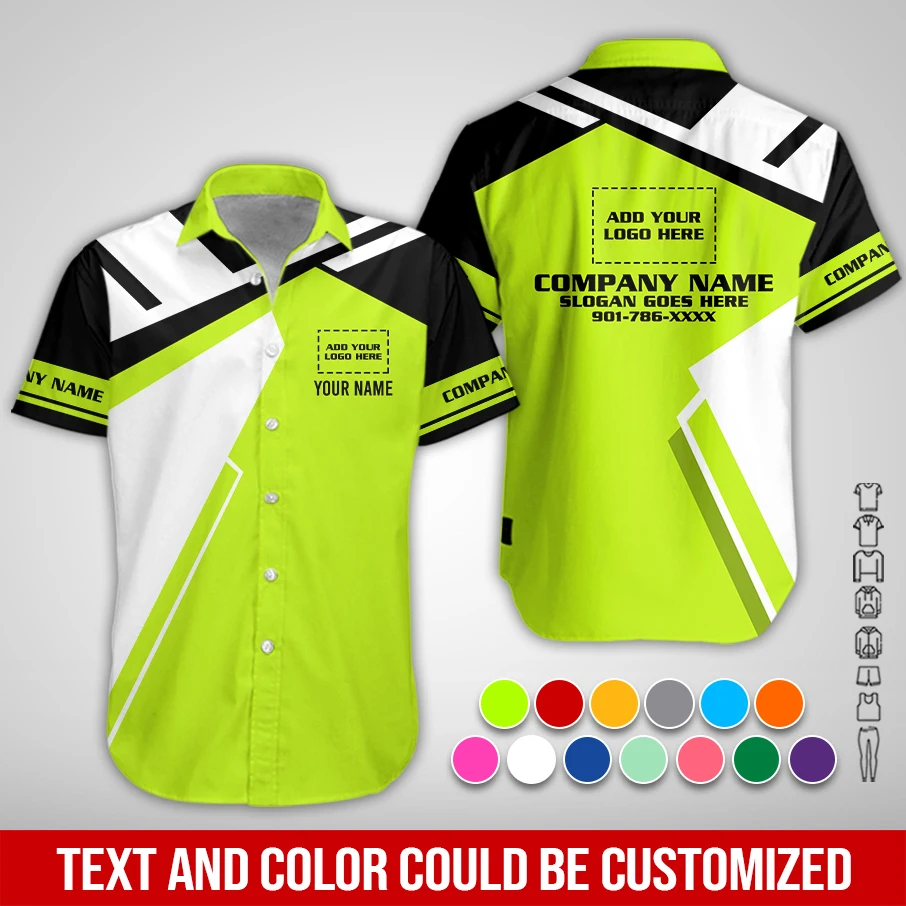 Personalized Name And Color Electrical Uniform All Over Printed Clothes PM333