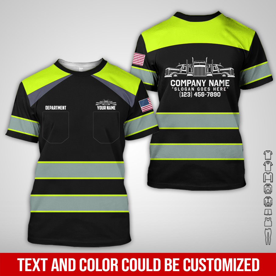 6076816-pocket-personalized-name-and-color-semi-truck-uniform-all-over-printed-clothes-am924-1.jpg Pocket-Custom Semi Truck Uniform Hoodie