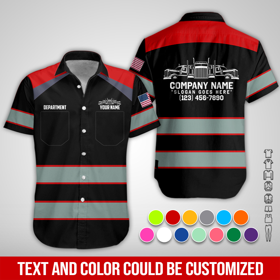 6076816-pocket-personalized-name-and-color-semi-truck-uniform-all-over-printed-clothes-am924-12.jpg Pocket-Custom Semi Truck Uniform Hoodie - photo 12