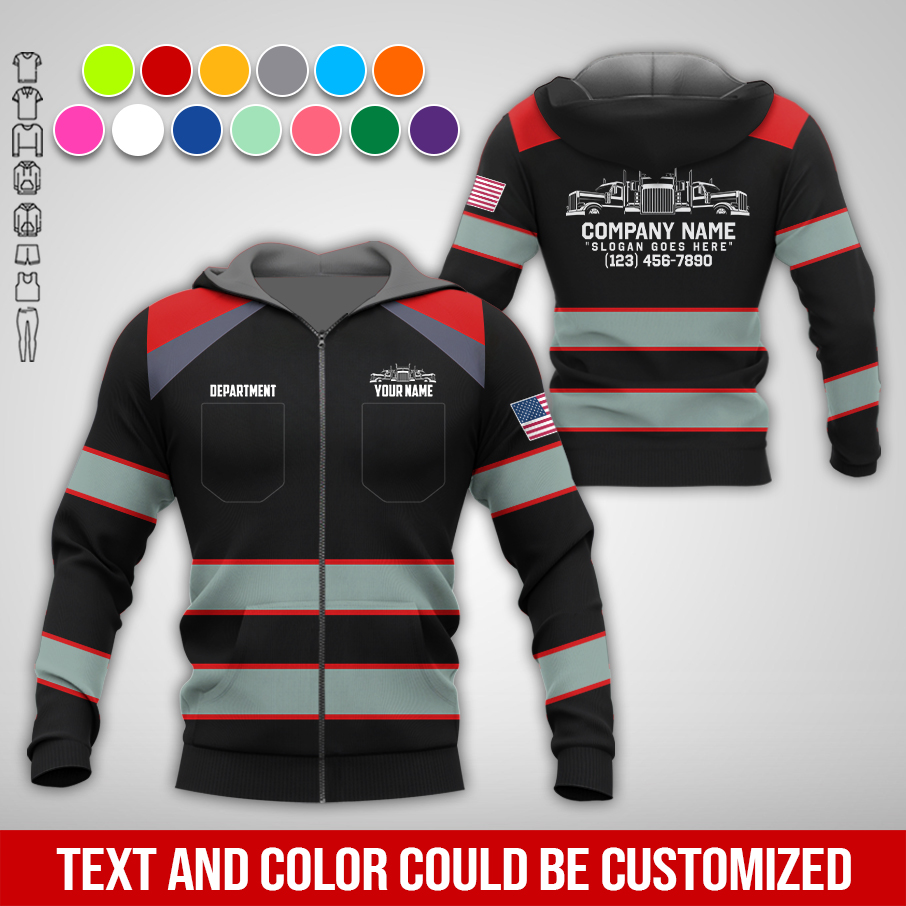 6076816-pocket-personalized-name-and-color-semi-truck-uniform-all-over-printed-clothes-am924-15.jpg Pocket-Custom Semi Truck Uniform Hoodie - photo 15