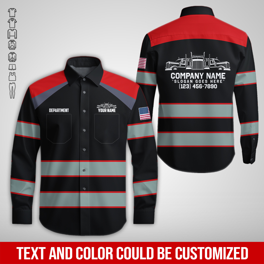 6076816-pocket-personalized-name-and-color-semi-truck-uniform-all-over-printed-clothes-am924-16.jpg Pocket-Custom Semi Truck Uniform Hoodie - photo 16