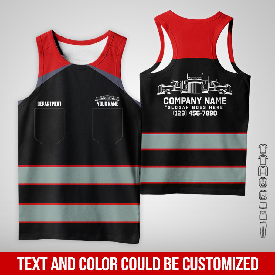 6076816-pocket-personalized-name-and-color-semi-truck-uniform-all-over-printed-clothes-am924-17.jpg Pocket-Custom Semi Truck Uniform Hoodie - photo 17