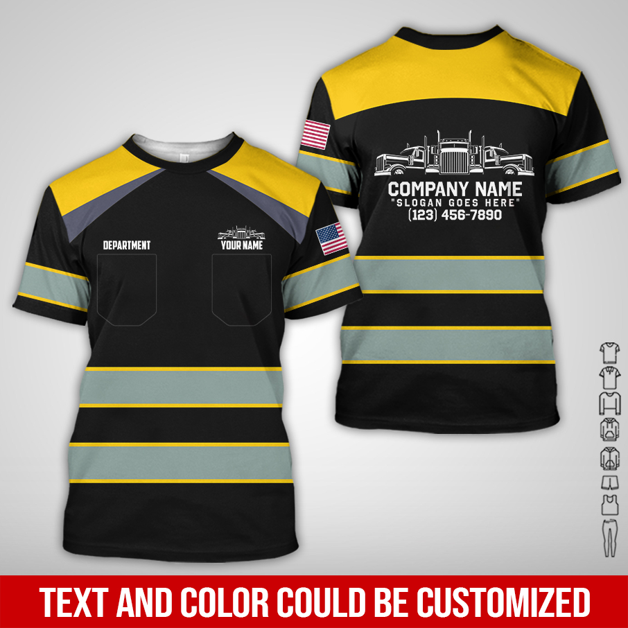 6076816-pocket-personalized-name-and-color-semi-truck-uniform-all-over-printed-clothes-am924-19.jpg Pocket-Custom Semi Truck Uniform Hoodie - photo 19