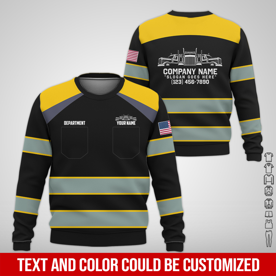 6076816-pocket-personalized-name-and-color-semi-truck-uniform-all-over-printed-clothes-am924-22.jpg Pocket-Custom Semi Truck Uniform Hoodie - photo 22