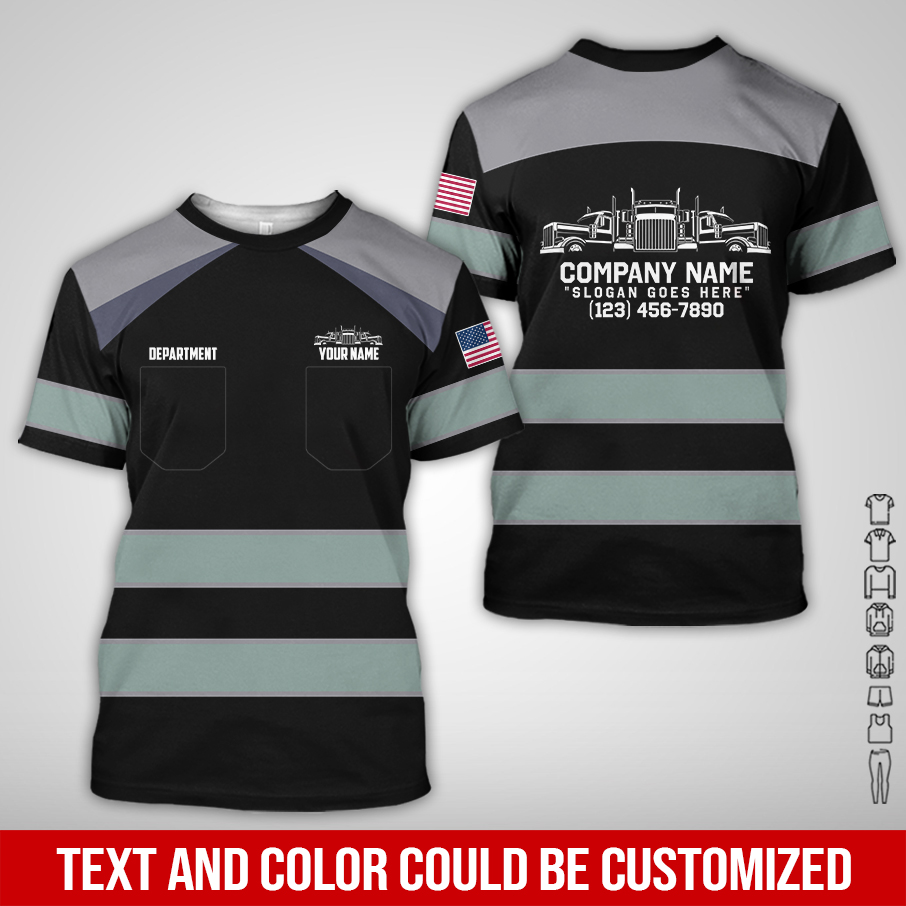 6076816-pocket-personalized-name-and-color-semi-truck-uniform-all-over-printed-clothes-am924-28.jpg Pocket-Custom Semi Truck Uniform Hoodie - photo 28