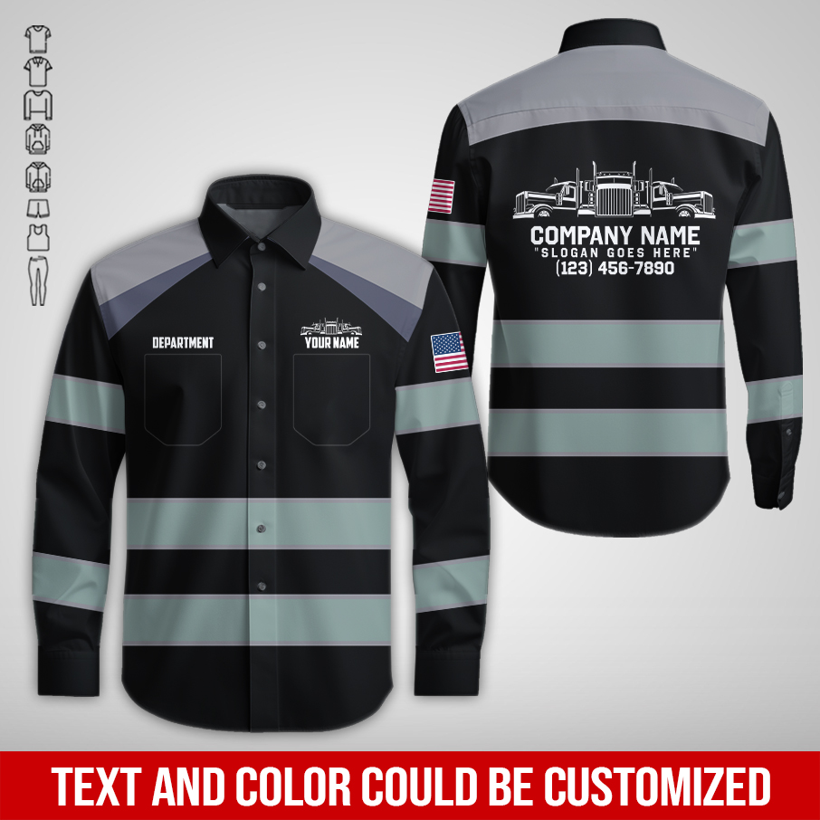 6076816-pocket-personalized-name-and-color-semi-truck-uniform-all-over-printed-clothes-am924-34.jpg Pocket-Custom Semi Truck Uniform Hoodie - photo 34