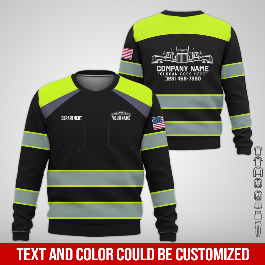 6076816-pocket-personalized-name-and-color-semi-truck-uniform-all-over-printed-clothes-am924-4.jpg Pocket-Custom Semi Truck Uniform Hoodie - photo 4