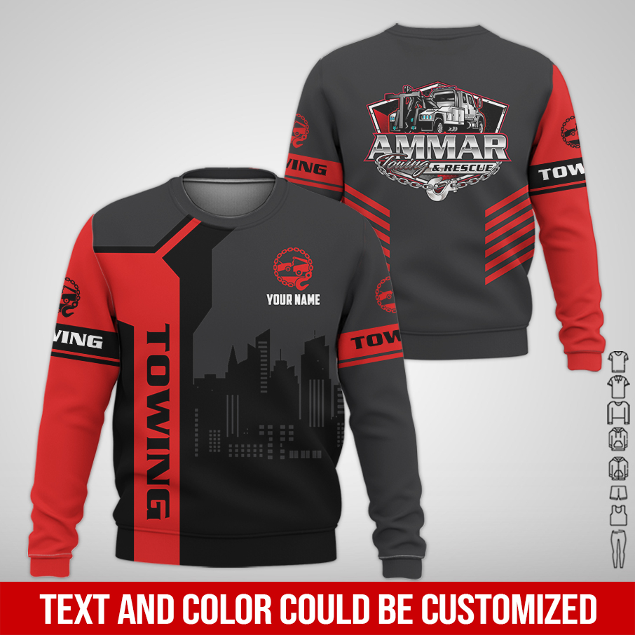 6080708-personalized-name-tow-truck-3d-all-over-printed-clothes-am932-13.jpg Custom Tow truck 3D Hoodie - photo 13
