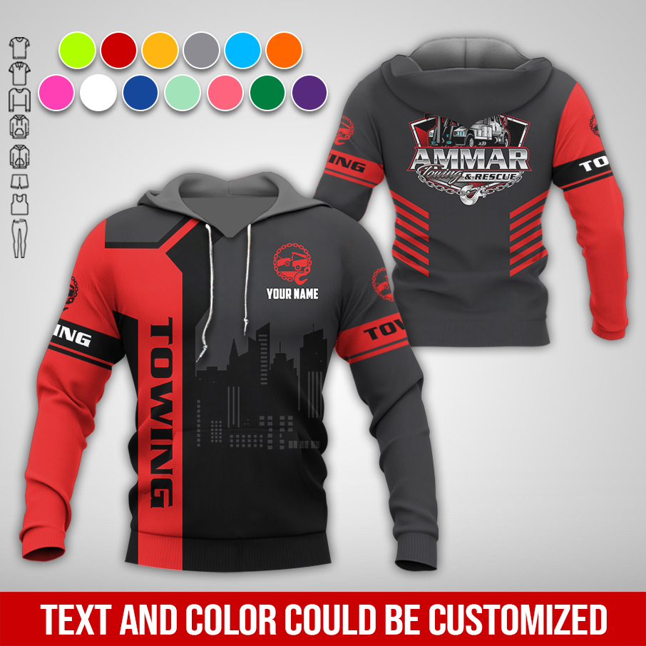 6080708-personalized-name-tow-truck-3d-all-over-printed-clothes-am932-14.jpg Custom Tow truck 3D Hoodie - photo 14