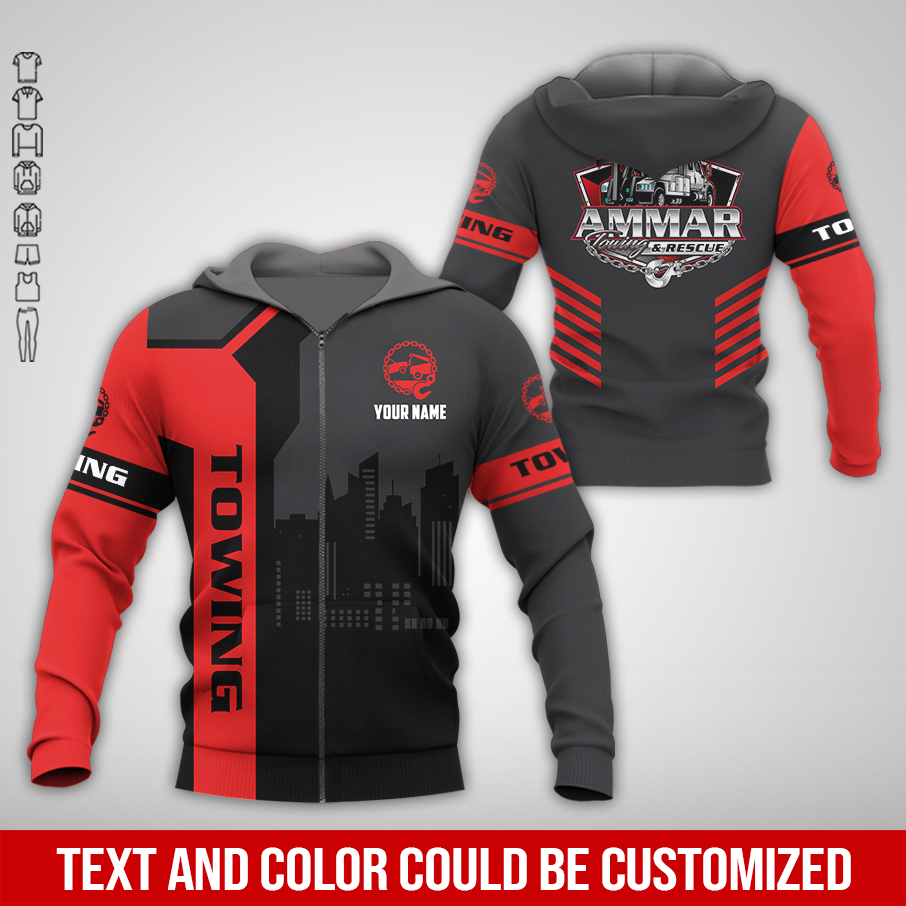 6080708-personalized-name-tow-truck-3d-all-over-printed-clothes-am932-15.jpg Custom Tow truck 3D Hoodie - photo 15