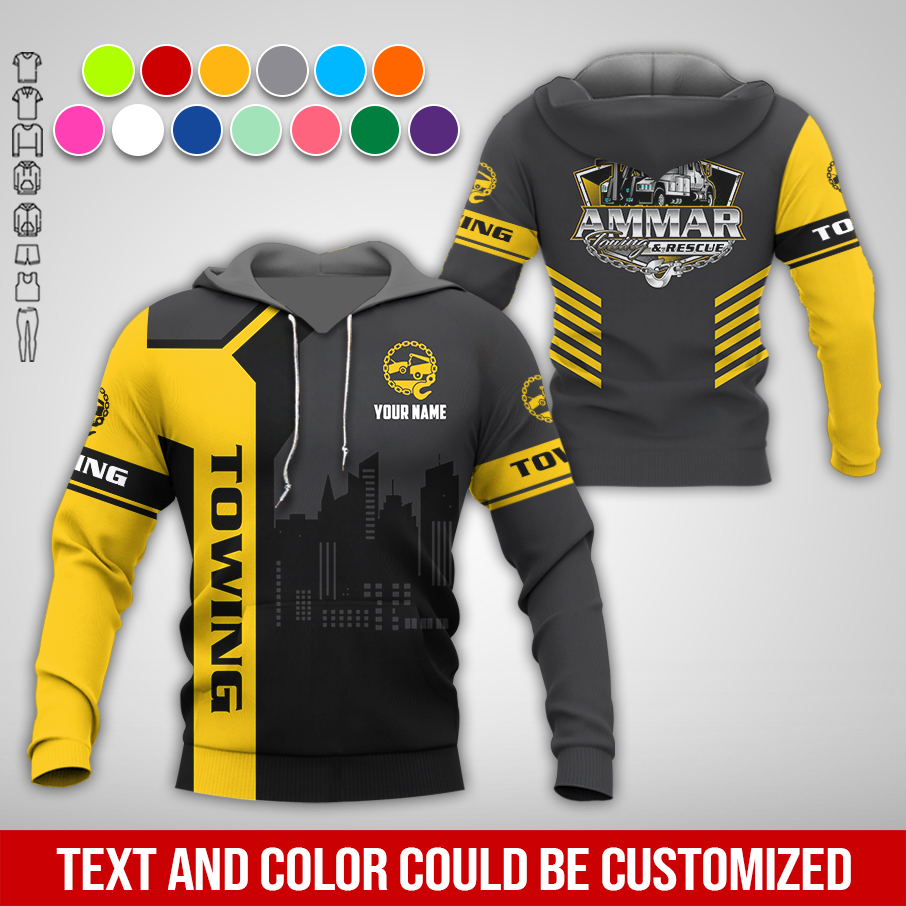 6080708-personalized-name-tow-truck-3d-all-over-printed-clothes-am932-23.jpg Custom Tow truck 3D Hoodie - photo 23