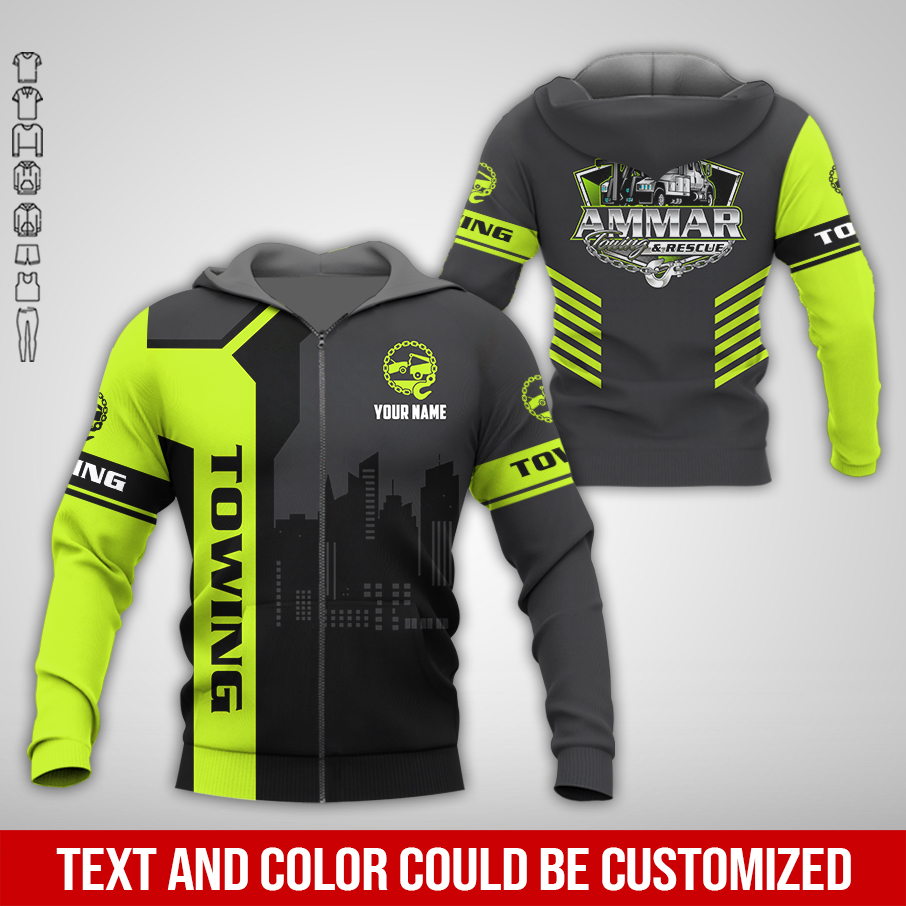 6080708-personalized-name-tow-truck-3d-all-over-printed-clothes-am932-6.jpg Custom Tow truck 3D Hoodie - photo 6