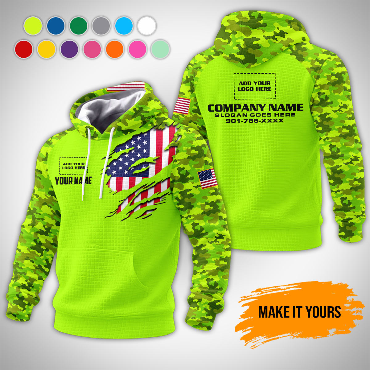 Custom Tree Service 3D Printed Corn Kernels Jacket