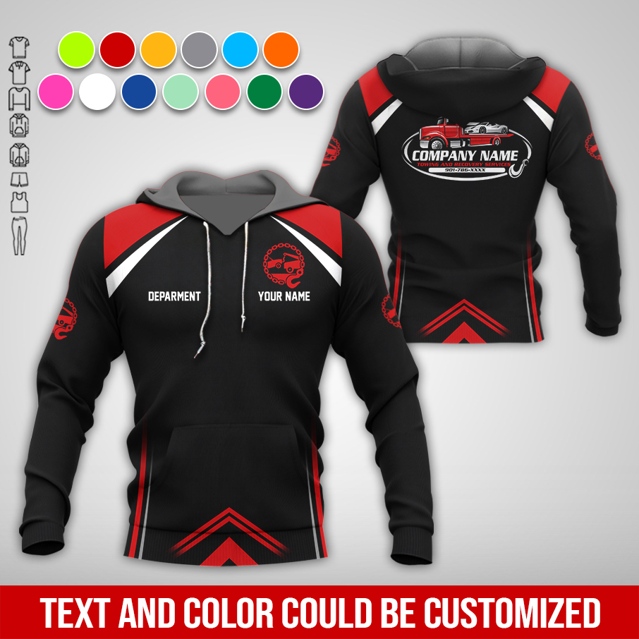 6094492-personalized-name-tow-truck-3d-all-over-printed-clothes-am946-14.jpg Custom Tow Truck 3D Hoodie - photo 14