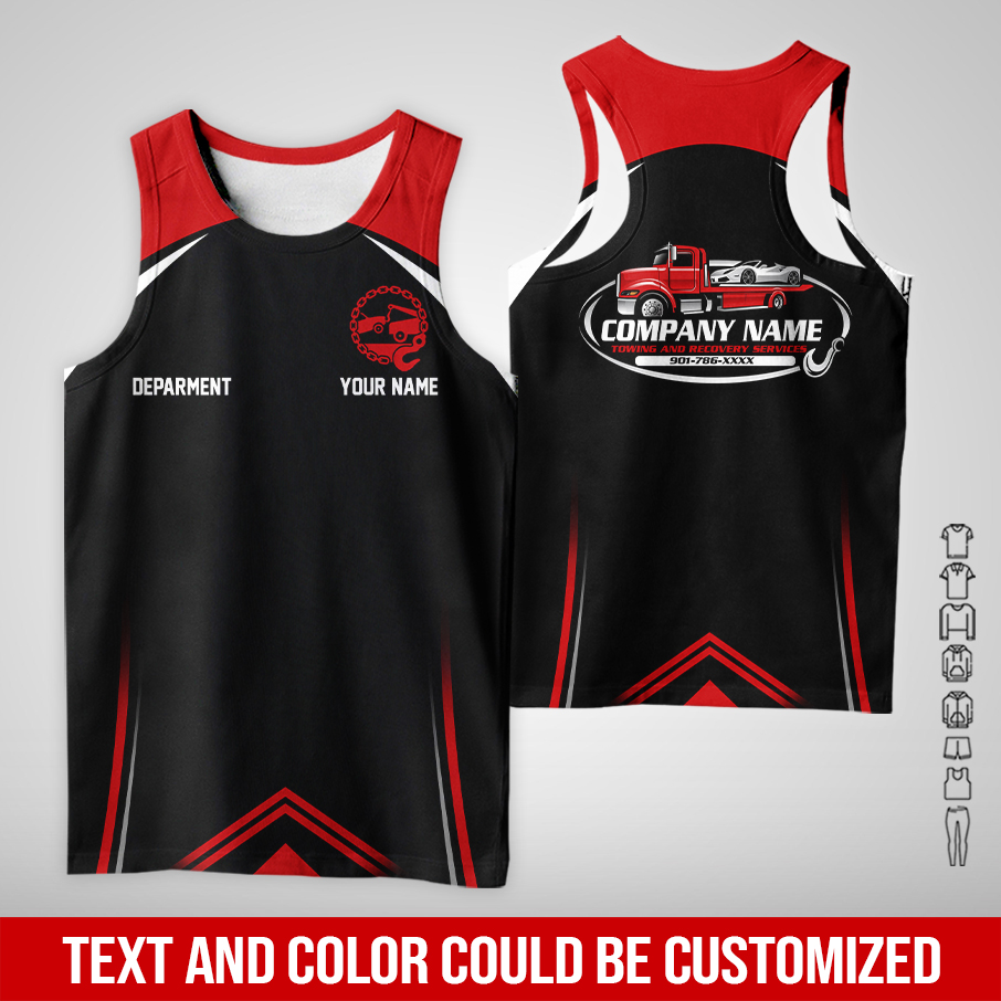6094492-personalized-name-tow-truck-3d-all-over-printed-clothes-am946-17.jpg Custom Tow Truck 3D Hoodie - photo 17