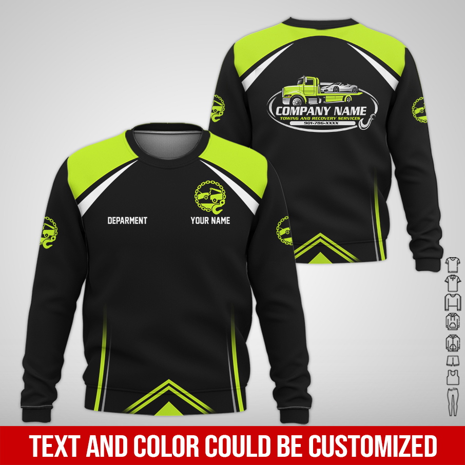 6094492-personalized-name-tow-truck-3d-all-over-printed-clothes-am946-4.jpg Custom Tow Truck 3D Hoodie - photo 4