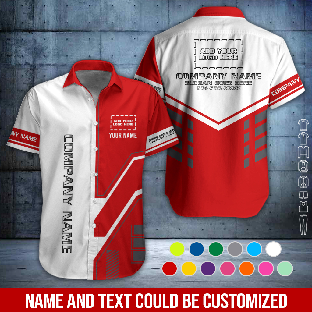 6098990-custom-company-brand-uniform-shirt-personalized-name-logo-colors-pc464-12.jpg Custom Company Brand Uniform Shirt – Custom Name, - photo 12
