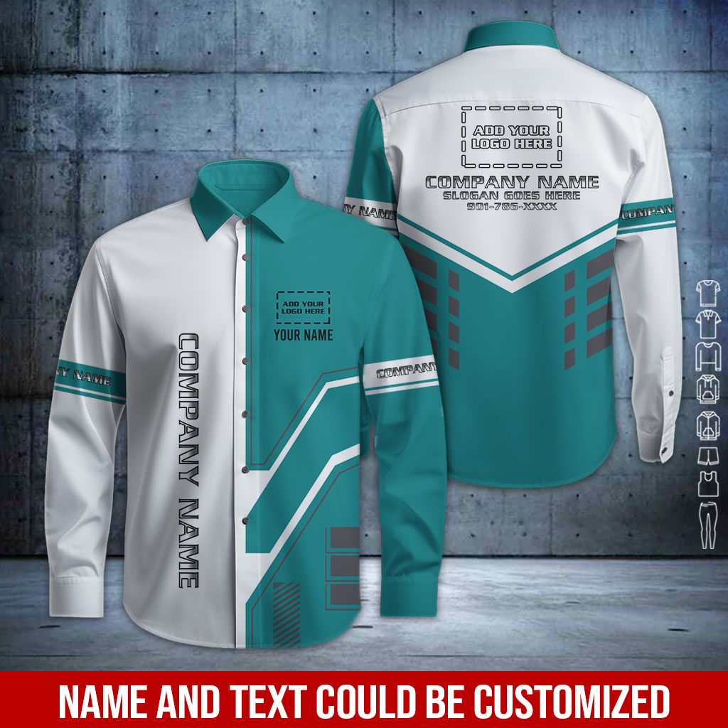 6098990-custom-company-brand-uniform-shirt-personalized-name-logo-colors-pc464-70.jpg Custom Company Brand Uniform Shirt – Custom Name, - photo 70