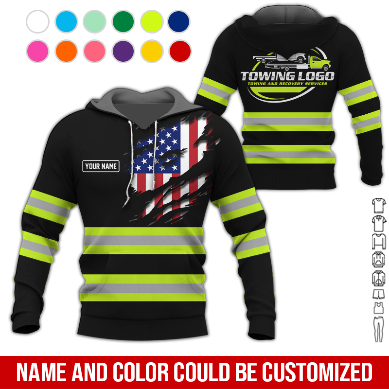 Custom Love Tow Truck 3D Hoodie - photo 5