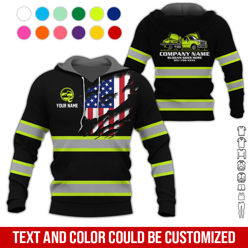 Custom Tow Truck 3D Hoodie - photo 5