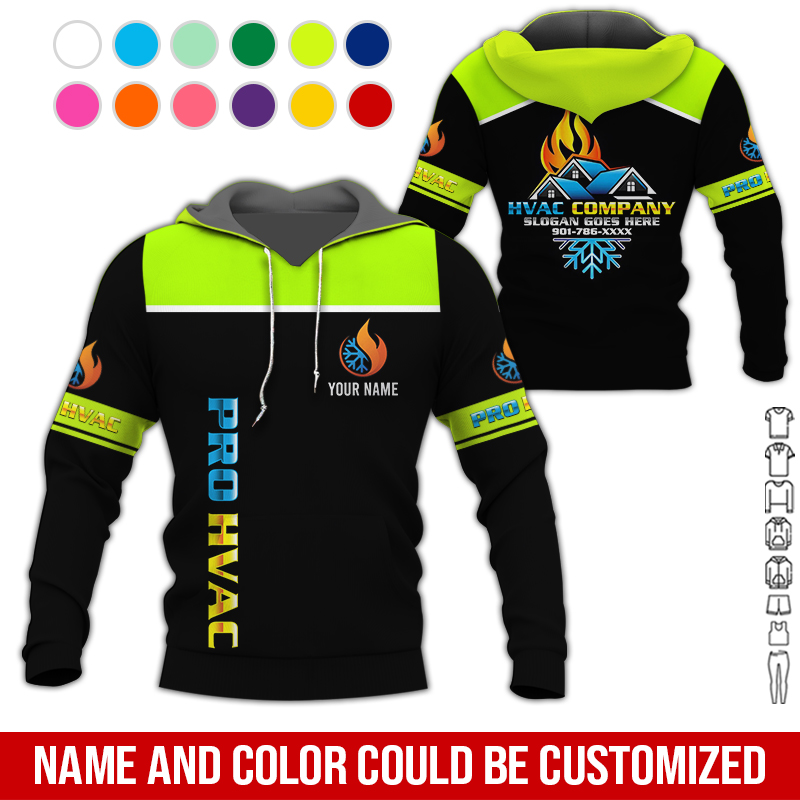 Custom HVAC Best Unifomr 3D Hoodie - photo 5