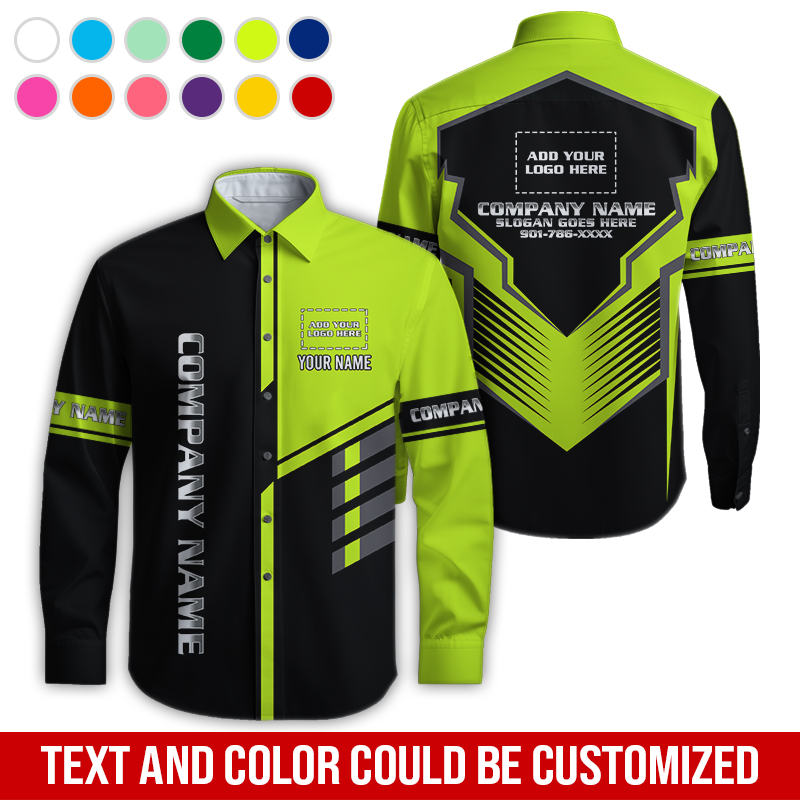 6126336-custom-company-brand-uniform-shirt-personalized-name-logo-colors-da35-7.jpg Custom Company Brand Uniform Shirt – Custom Name, - photo 7