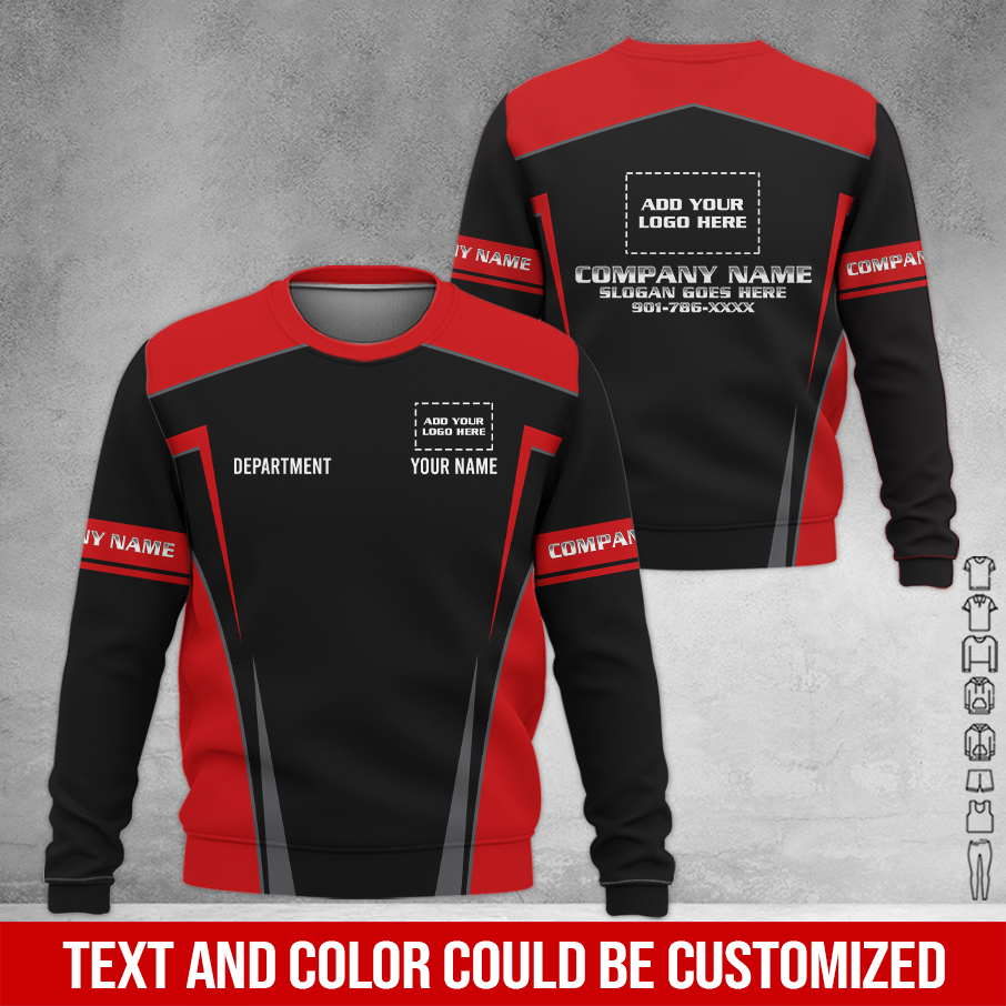 6138059-custom-company-brand-uniform-shirt-personalized-name-logo-colors-am989-13.jpg Custom Company Brand Uniform Shirt – Custom Name, - photo 13