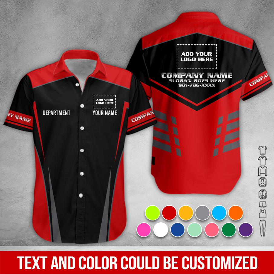 Custom Company Brand Uniform Shirt – Custom Name, - photo 12