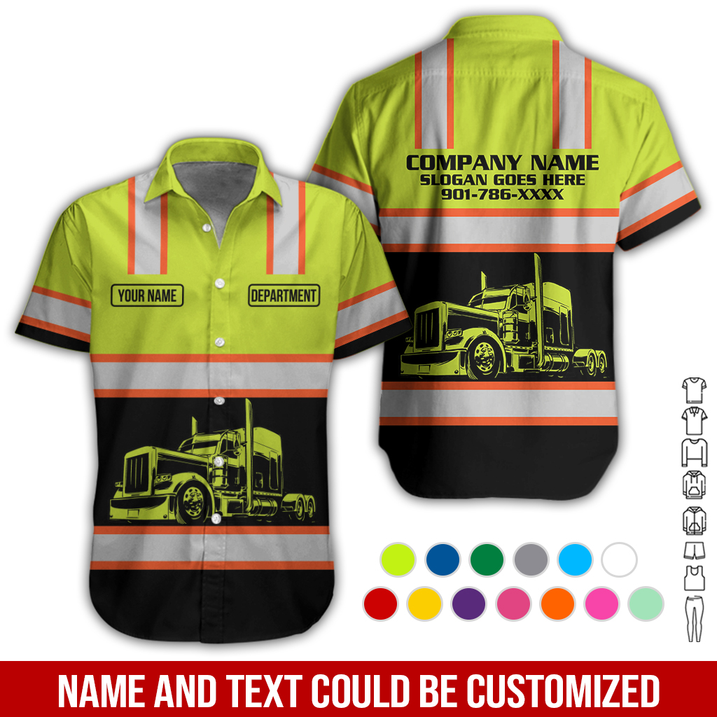 Custom Name Full Color Semi Truck Hoodie - photo 3
