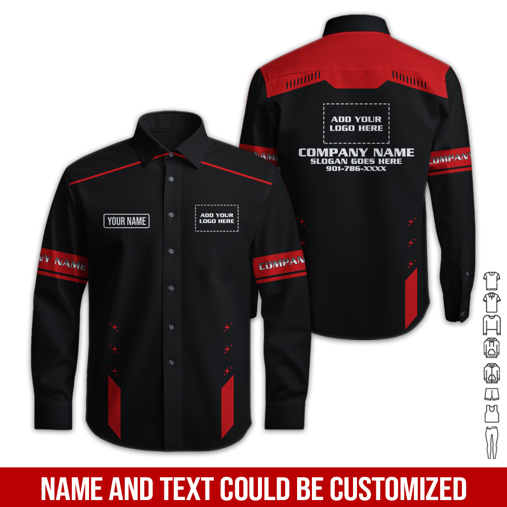 6141638-custom-company-brand-uniform-shirt-personalized-name-logo-colors-gl197-16.jpg Custom Company Brand Uniform Shirt – Custom Name, - photo 16