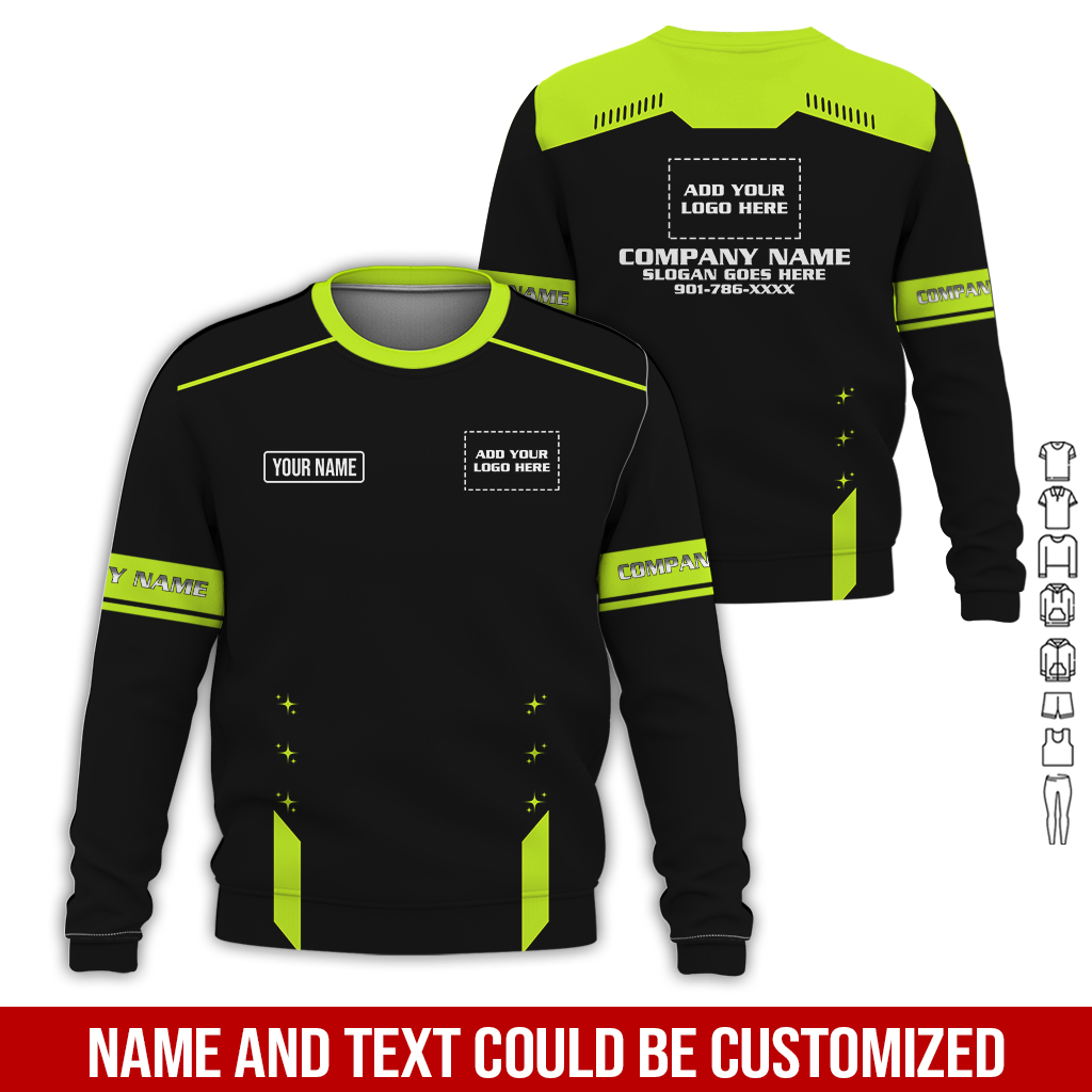 6141638-custom-company-brand-uniform-shirt-personalized-name-logo-colors-gl197-4.jpg Custom Company Brand Uniform Shirt – Custom Name, - photo 4