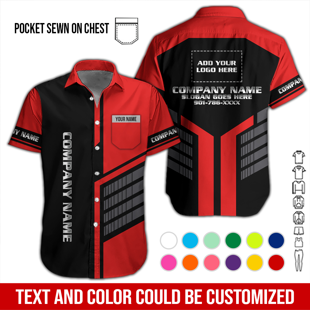 Pocket-Custom Work Shirt for Mechanics, - photo 16
