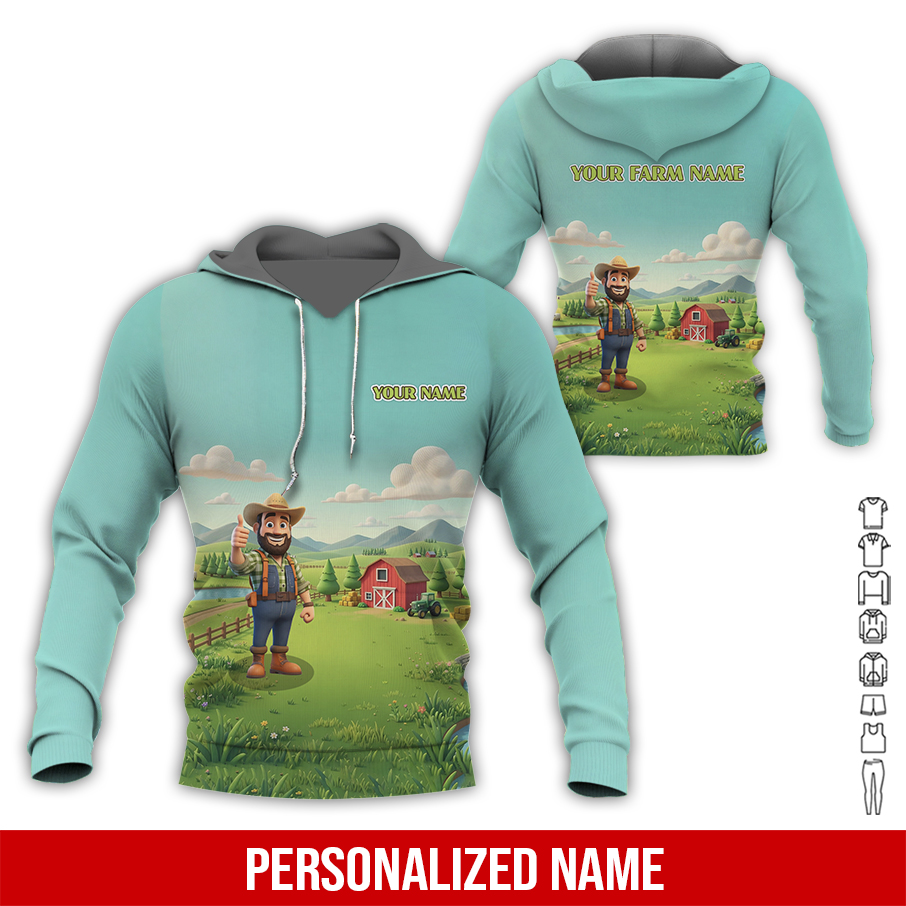 Custom Farmer 3D Hoodie - photo 5