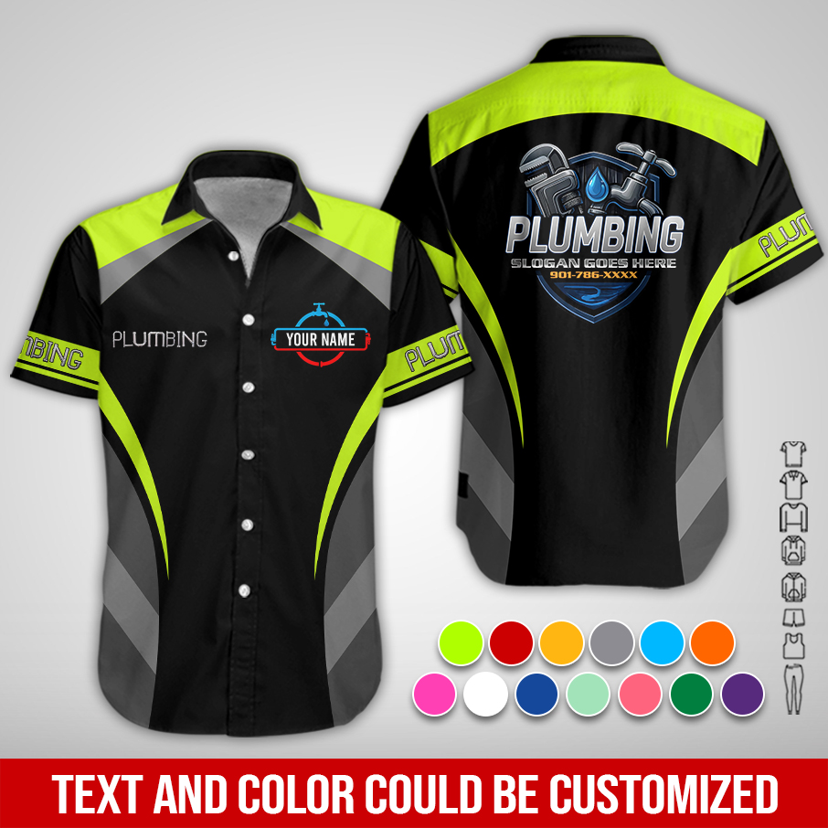 Custom Plumbing Work Shirt – Custom Name, Logo & - photo 3