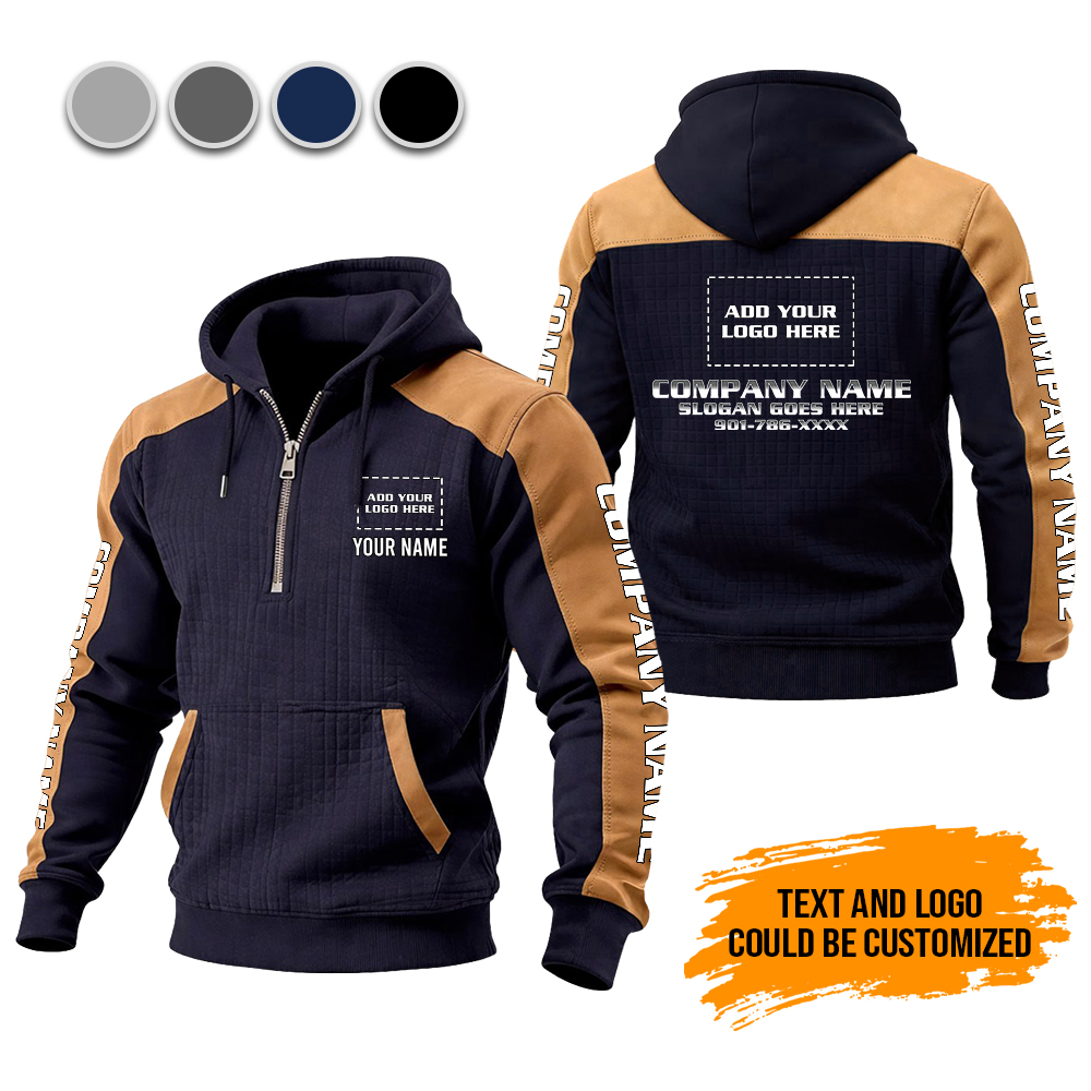 Custom Checkered Zipper Hoodie