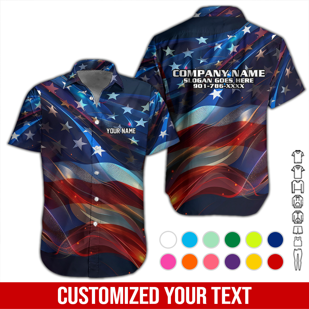 Custom Uniform American Flag 3D Hoodie - photo 3