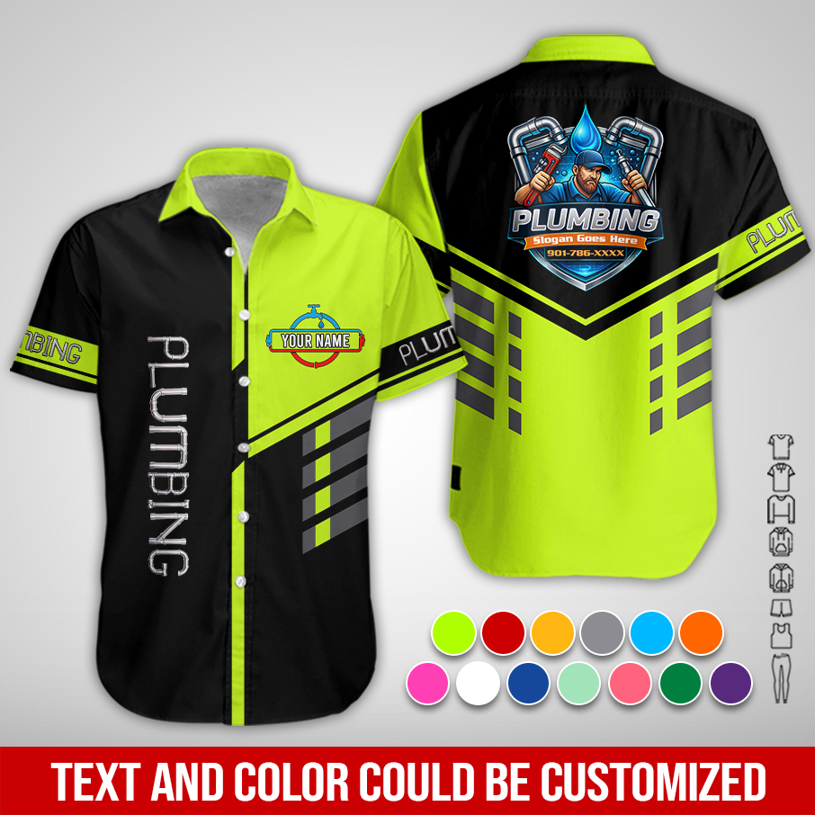 Custom Plumbing Work Shirt – High Visibility - photo 120