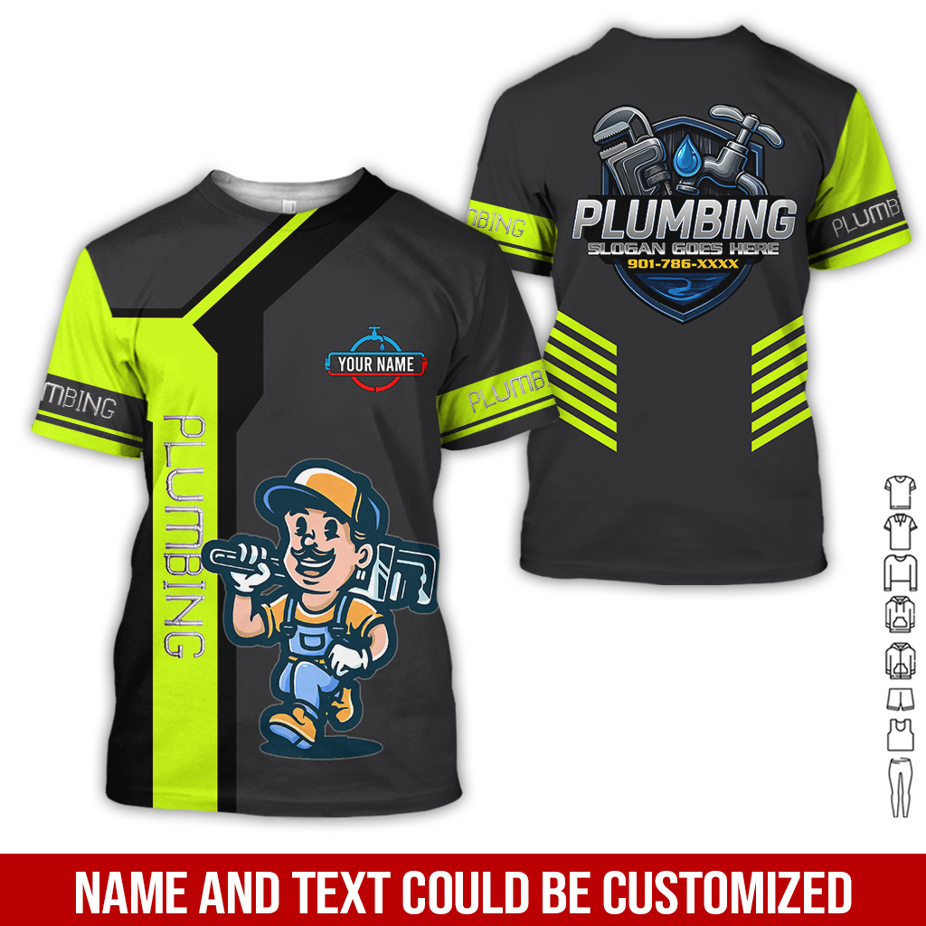 6176395-custom-plumbing-work-shirt-personalized-name-logo-hi-vis-colors-pc526-1.jpg Custom Plumbing Work Shirt – Custom Name, Logo