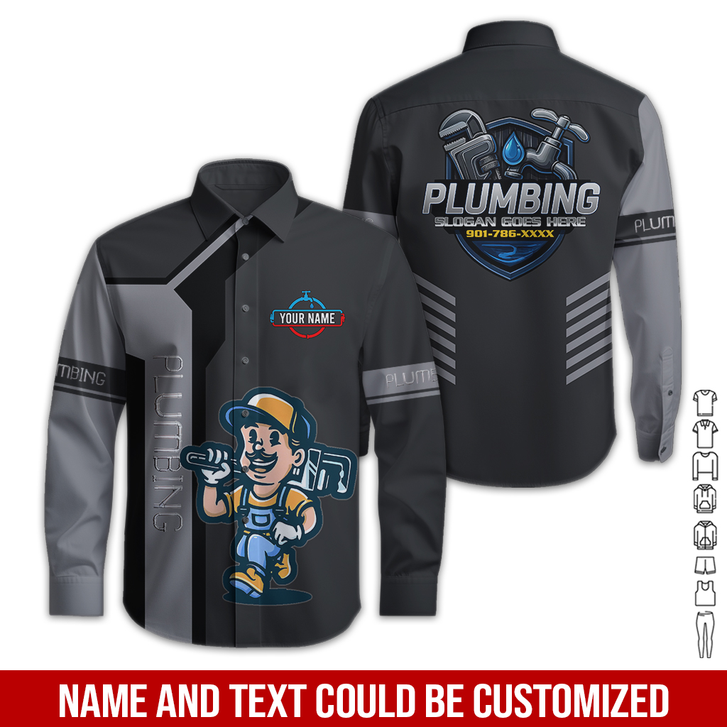 6176395-custom-plumbing-work-shirt-personalized-name-logo-hi-vis-colors-pc526-34.jpg Custom Plumbing Work Shirt – Custom Name, Logo - photo 34